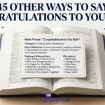 45 Other Ways to Say "Congratulations to You Both" in 2026