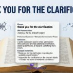 55+ Other Ways to Say “Thank You for the Clarification” in (2026)