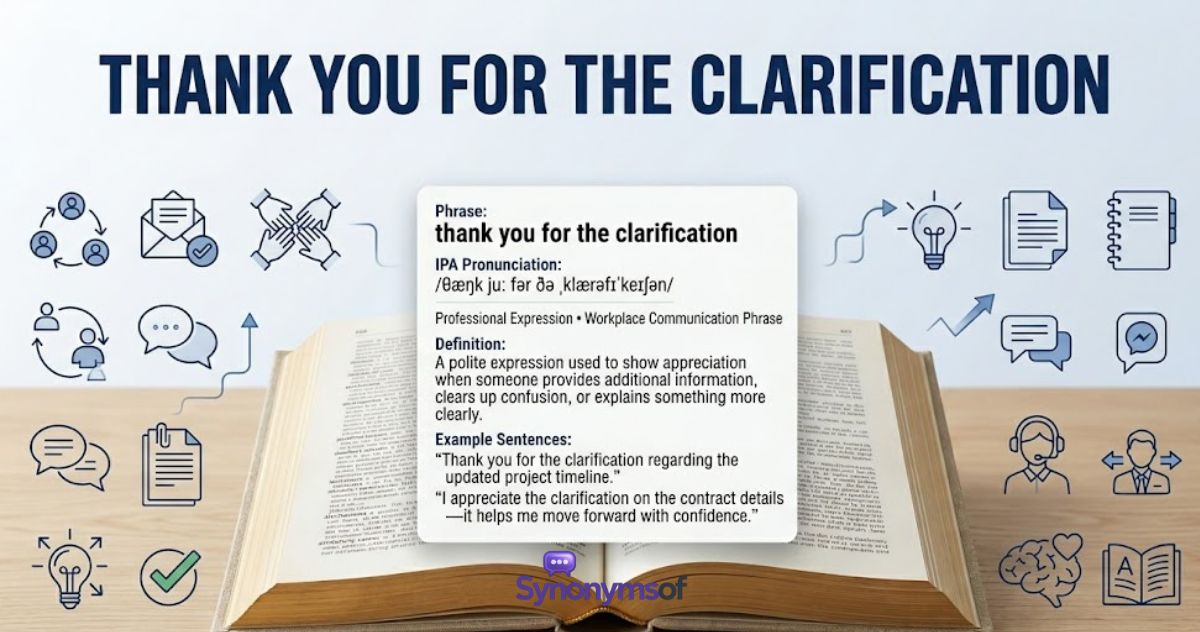 55+ Other Ways to Say “Thank You for the Clarification” in (2026)