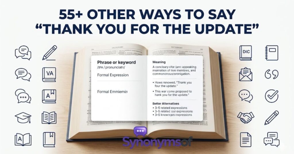 55+ Other Ways to Say "Thank You for the Update"