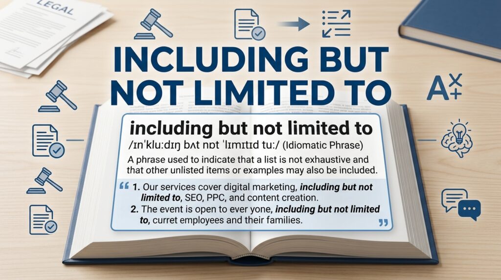 Including But Not Limited To Meaning, Usage, and Alternatives