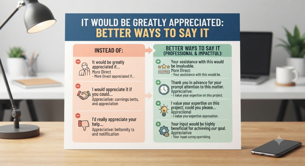 It Would Be Greatly Appreciated: Better Ways to Say It