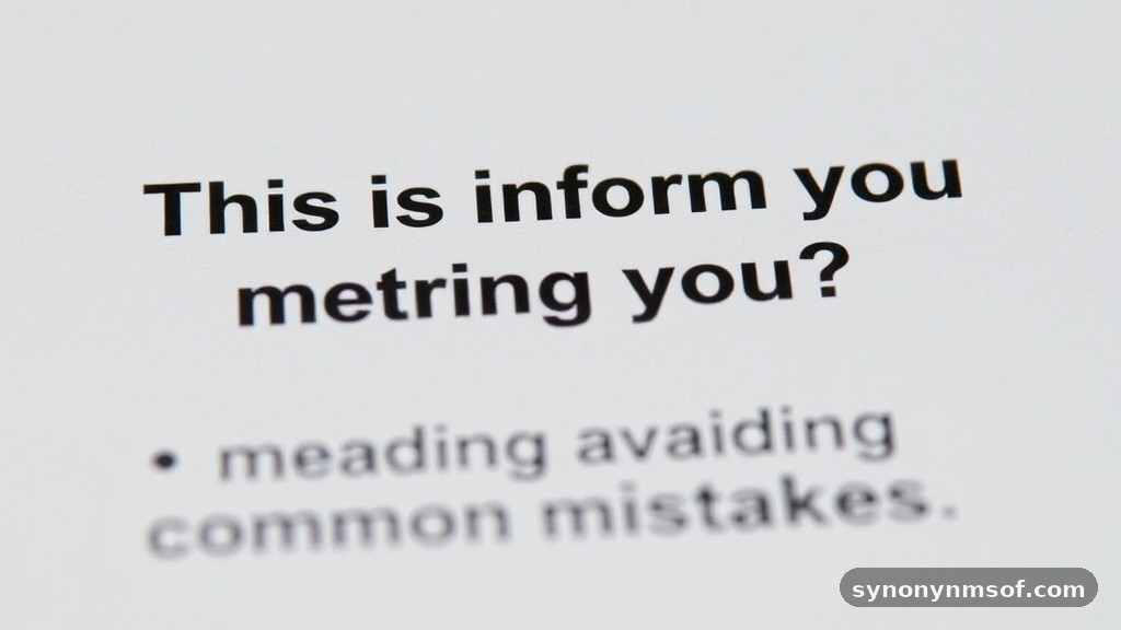 Avoiding Common Mistakes