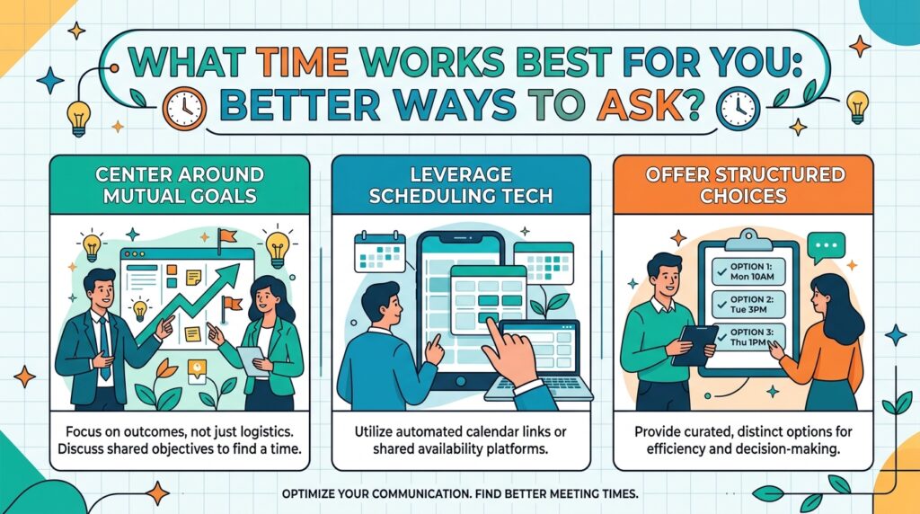 What Time Works Best for You: Better Ways to Ask?