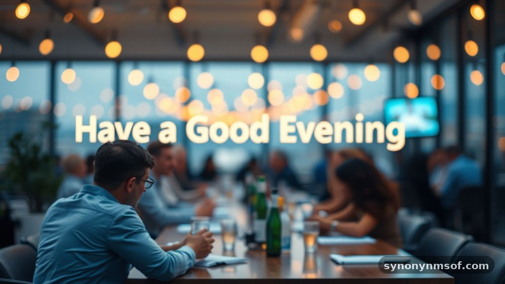 Have a Good Evening: Meaning and Alternative Wishes?