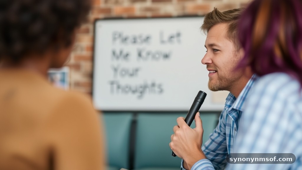 Please Let Me Know Your Thoughts: Better Ways to Say It