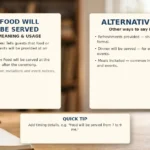 Food Will Be Served - meaning, usage and examples