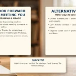 I Look Forward to Meeting You - meaning, usage and examples