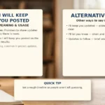 I Will Keep You Posted - meaning, usage and examples
