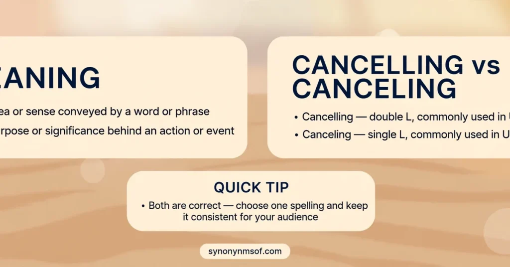 Cancelling or Canceling: Which Is Correct? Full Guide