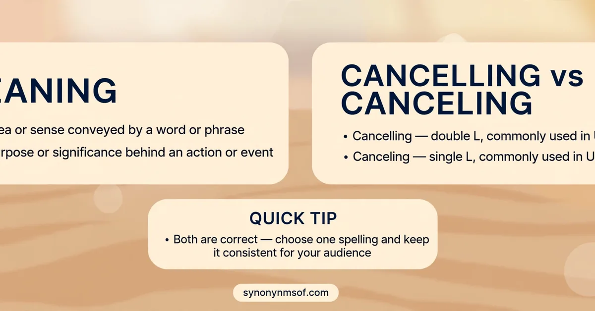 Cancelling or Canceling: Which Is Correct? Full Guide