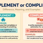 Complement or Compliment: Difference, Meaning, and Examples