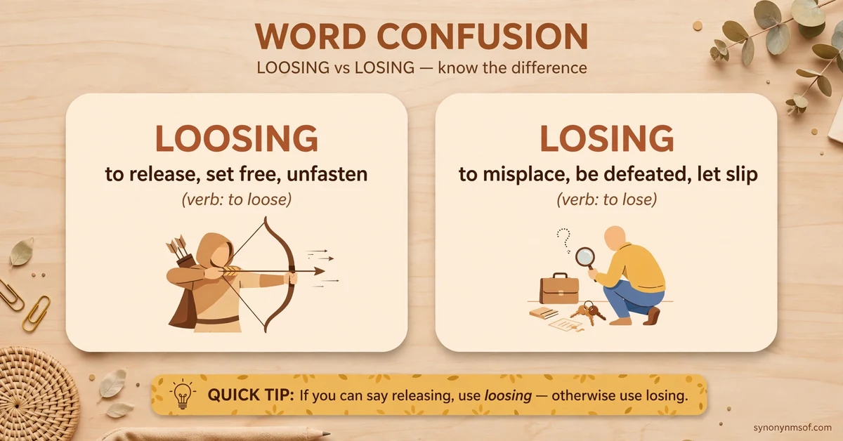 Loosing or Losing: Meaning, Difference, and Examples