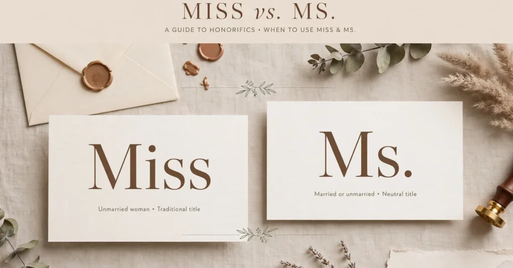 Miss or Ms: Meaning, Difference, and Which to Use