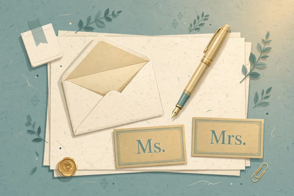 Ms versus Mrs title usage illustration