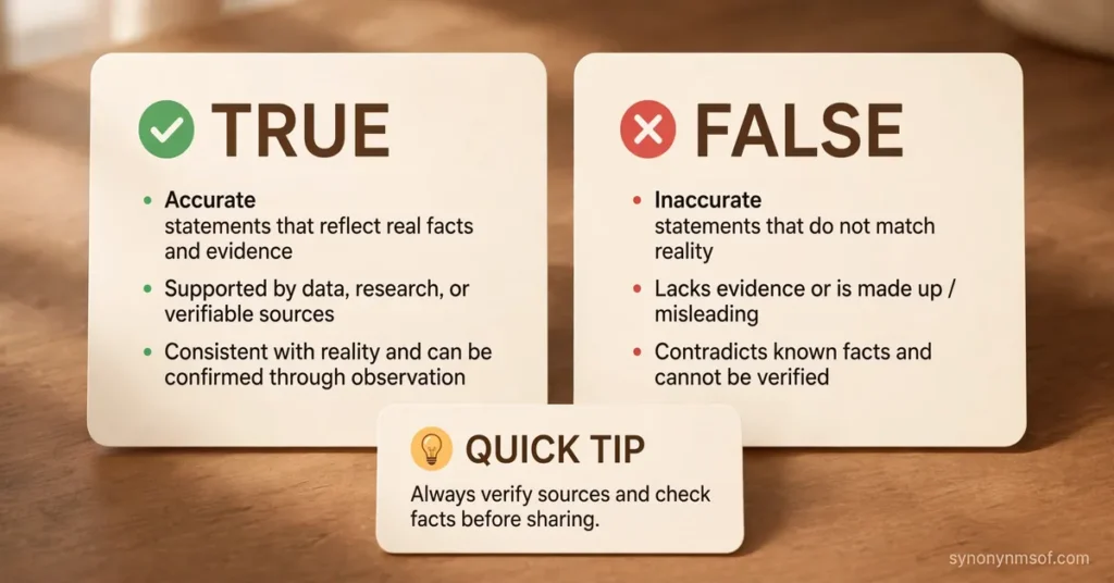 True or False: What It Means, Difference & Examples