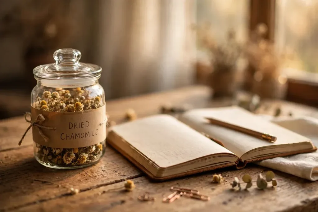Open notebook showing the words your and you're written on opposite pages with a pencil and tea cup on a desk